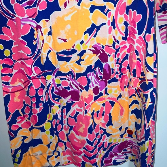 Lilly Pulitzer Sophie Dress in Brilliant Blue Catch And Release Medium - Picture 12 of 14